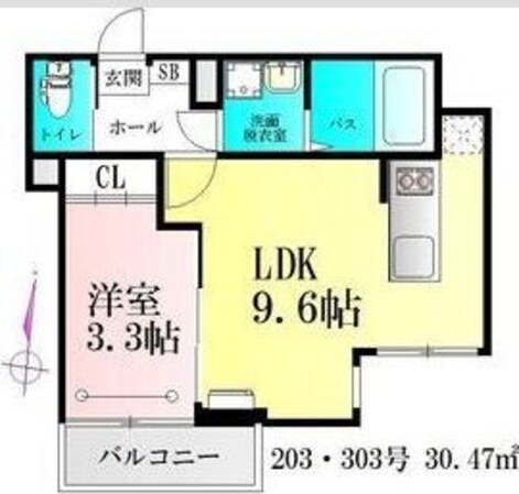 Clover木ノ下の物件間取画像